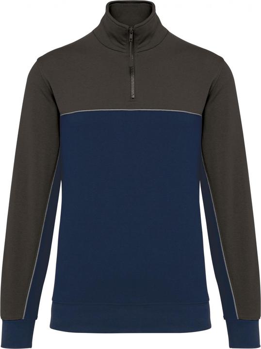Kariban Sweatshirt umweltfreundlicher Reissverschlusskragen