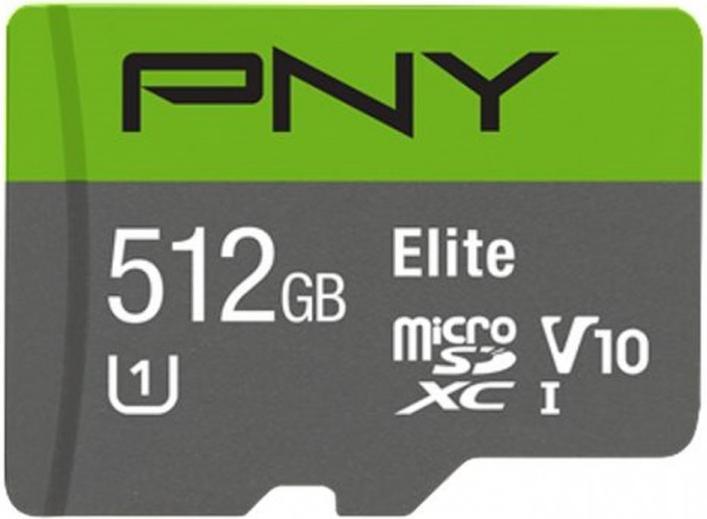 PNY Elite (512 GB, microSDXC, U1, UHS-I)