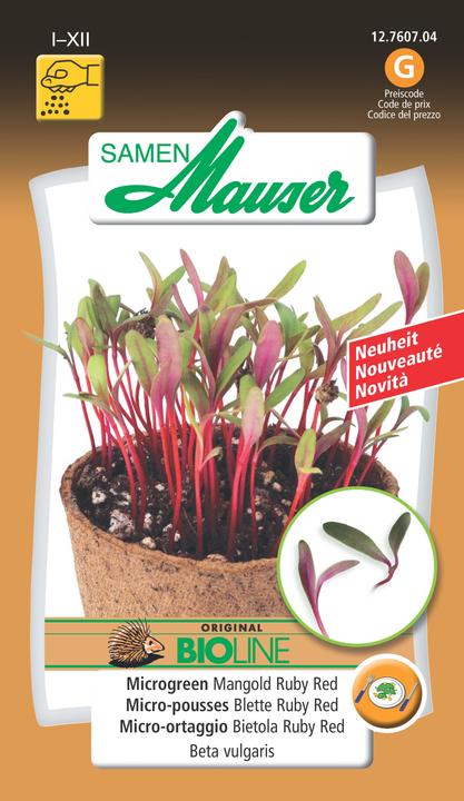 Samen Mauser Microgreen Chardonnay Rosso Rubino (Semi di verdura)