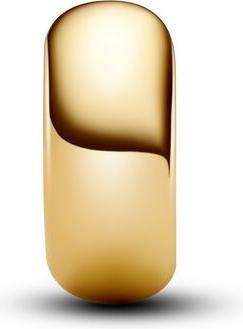 Actual product image Pandora Round Clip Charm (Metal, Gold plated, Gold 585)