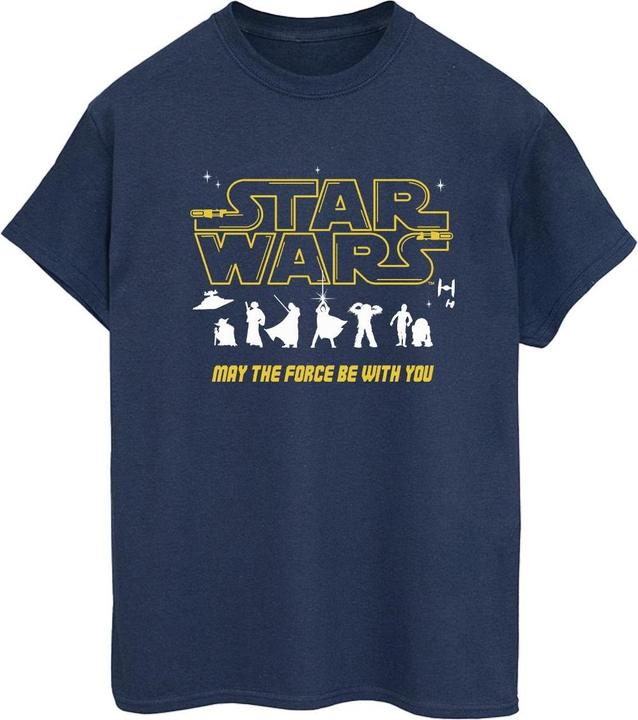 Immagine prodotto Star Wars Silhouettes Force Maglietta Ampia Donna (M)