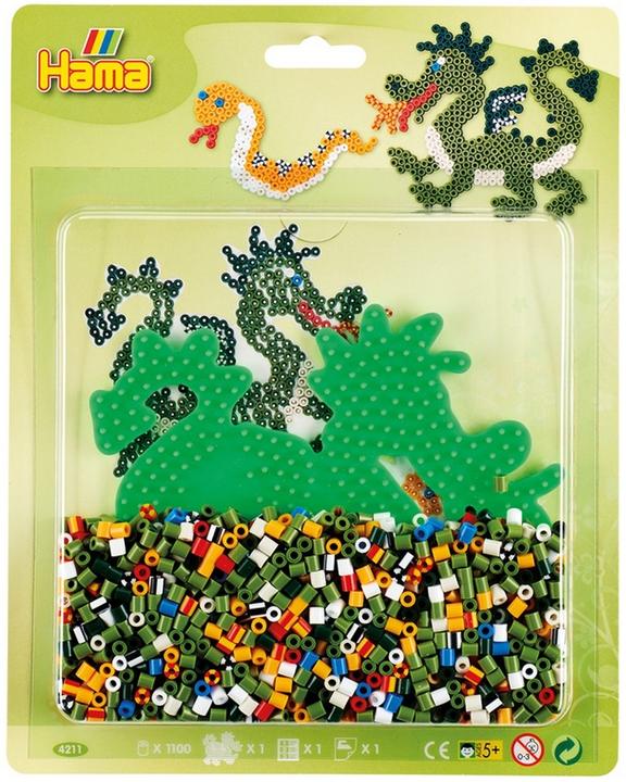 Immagine prodotto Hama Perlen Set di perline da stiro Midi G1014211-0 Dragon
