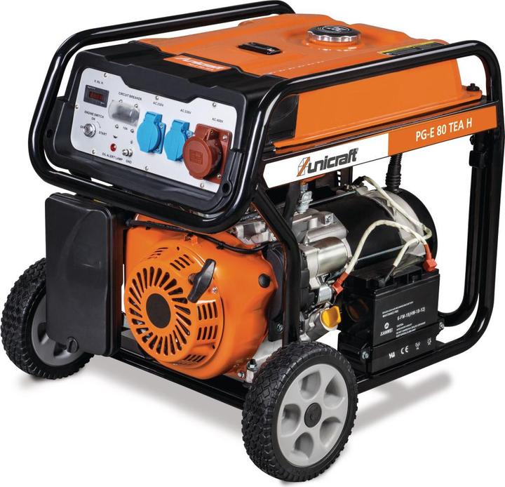Unicraft Synchron Stromerzeuger PG-E 80 TEA (7000 W, 25 l)