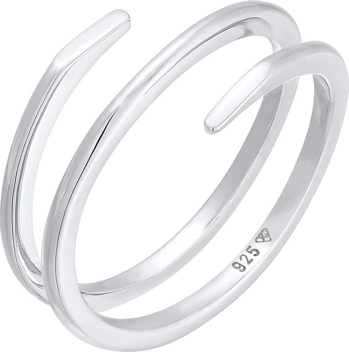 Actual product image Elli Geo, Twisted, Wrap Ring (60, 925 Silver)