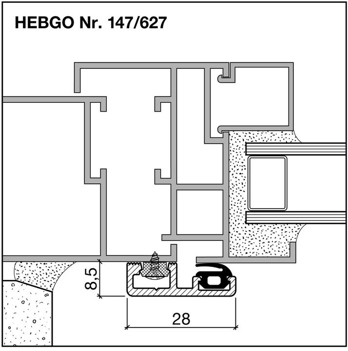 Actual product image Hebgo Retaining profiles 147