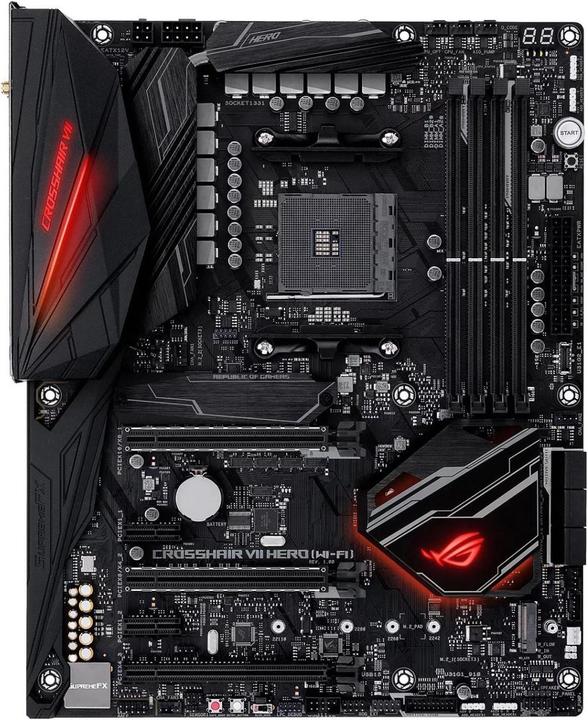 ASUS ROG Crosshair VII Hero WiFi (AM4, AMD X470, ATX)