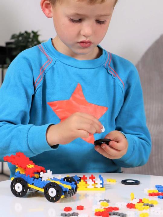 Actual product image Plus-Plus Creative building blocks car superhero