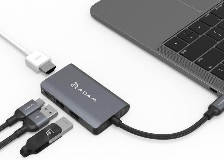 Actual product image Adam Elements CASA Hub A01m - 4 Port Hub, grey (USB-C, 4 Ports)