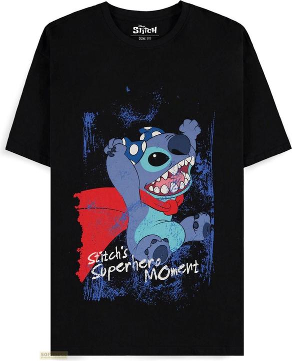 Actual product image Difuzed Lilo & Stitch - Superhero - Short Sleeved T-shirt - M (M)