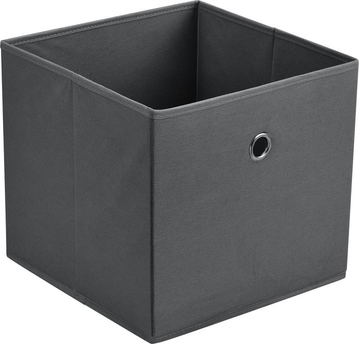 Actual product image En.Casa Folding box set of 10 30x30x28 cm non-woven dark grey (30 x 30 x 28 cm, 25.20 l)