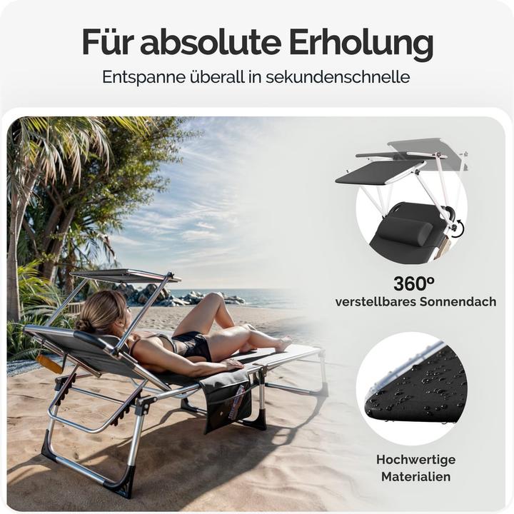 Produktbild Casaria Sonnenliege (210 cm)