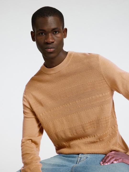 Produktbild Selected Homme 100% Merinowoll Pullover mit Rundhalsausschnitt (L)