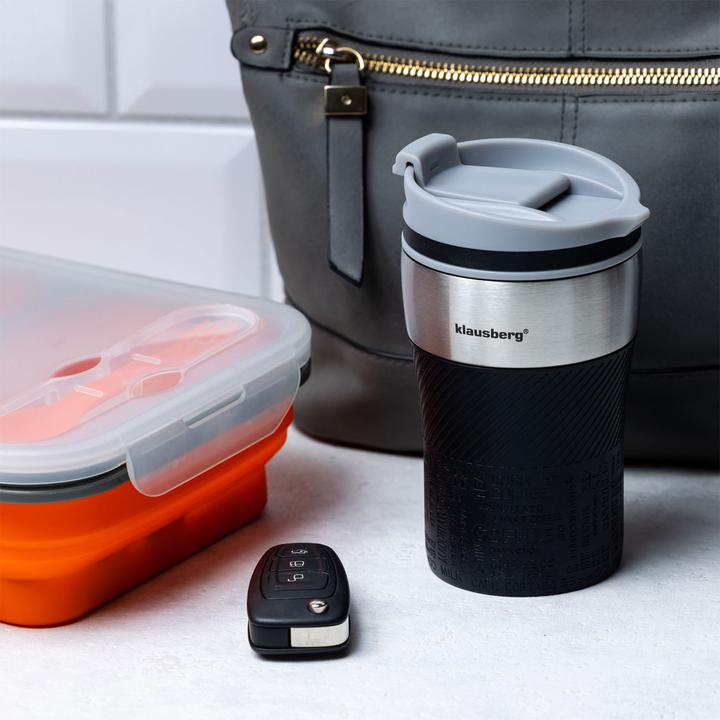 Actual product image Klausberg Set of 4 double-walled thermo mugs, 280ml, black (0.28 l)