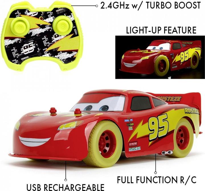 Image du produit Jada RC Lightning McQueen Glow Racers 1:14