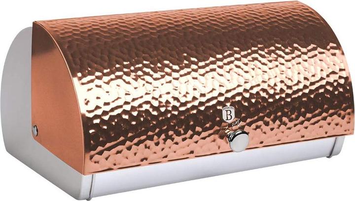 BerlingerHaus Scatola per il pane in acciaio inossidabile Metallic Line Rose Gold Colours Edition