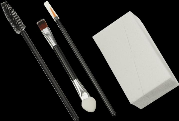 Produktbild Schwämmchenecke, Einweg Wimpernroller + Einweg Eyeliner, Lidschatten/Applica.
