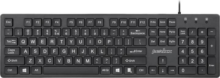 Produktbild Perixx PERIBOARD-117 P DE B PS2 Tastatur Deutsch, QWERTZ Schwarz (DE, Kabelgebunden)