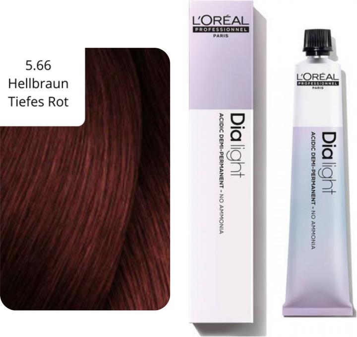 Produktbild L'Oréal Professionnel Dia Light (5.66 Hellbraun tiefes Rot)