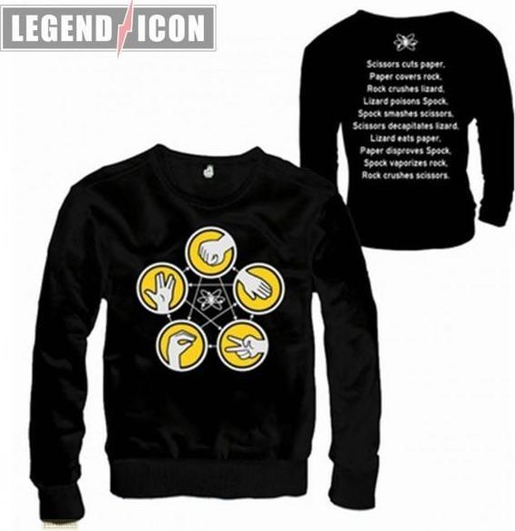 Legend The Big Bang Theory - Stein, Blatt, Meissel, Eidechse, Spok - L Grosse (L)
