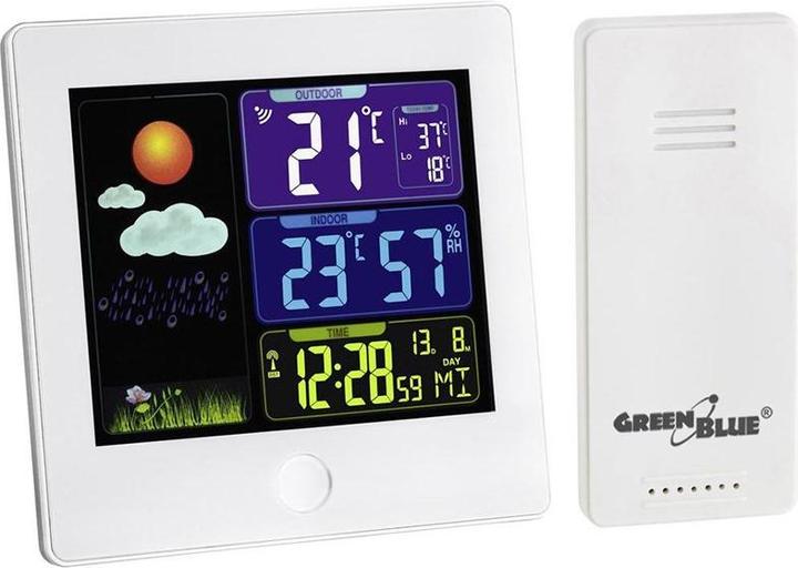 Greenblue Weather Station Wireless DCF GB521W Radio Hygrometer