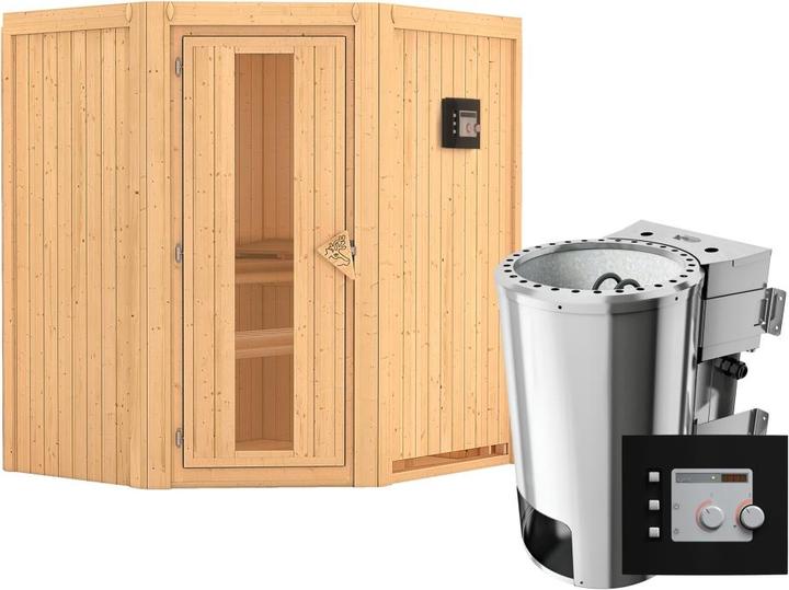 Actual product image Karibu Tonja without roof rim (Plug & Play 3,6 KW - Bio external control)