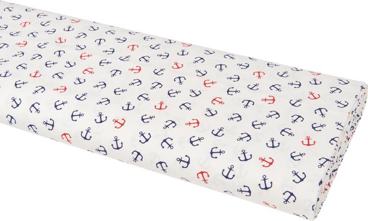 Actual product image Westfalenstoffe Cotton fabric "Anchor", 150 cm wide, yard goods