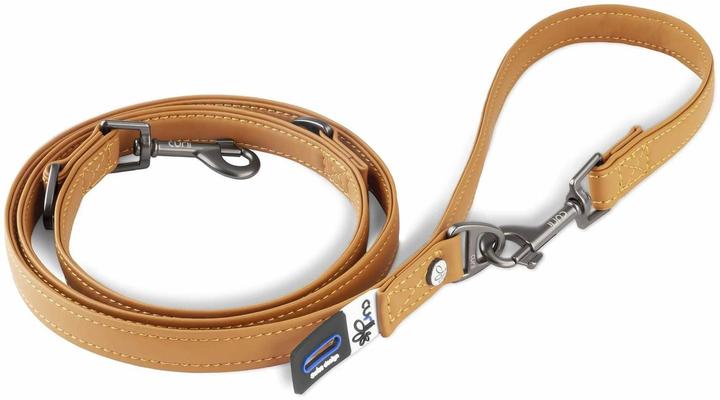 Actual product image Curli Apple Leather Dog Leash, L, 2 m, Brown (L, Dog, General)