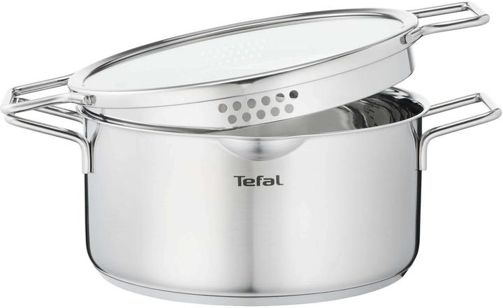 Image du produit Tefal Faitout Nordica 20 cm (20 cm, Casserole, Acier inoxydable)
