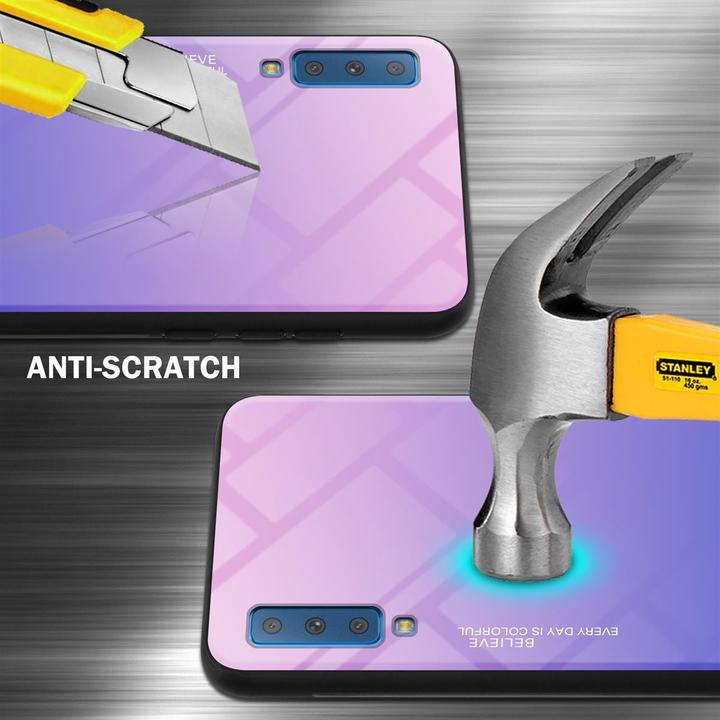 Productafbeelding Cadorabo TPU 2 kleuren glasdekking (Samsung Galaxy A7 (2018))
