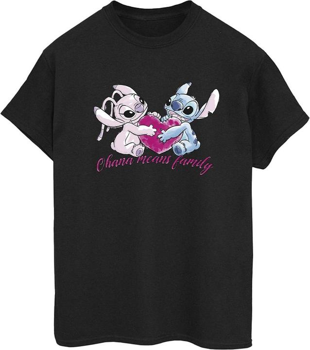 Produktbild Disney Lilo And Stitch Ohana Heart With Angel TShirt (L)