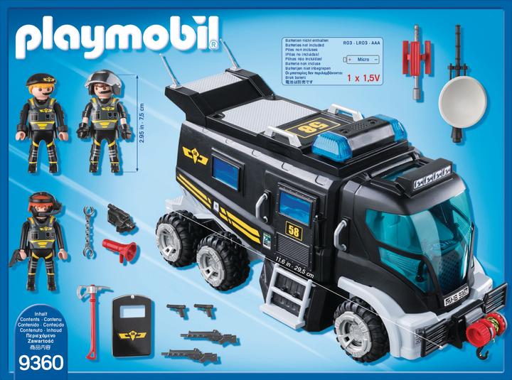 Productafbeelding Playmobil Stadsactie SEK Vrachtwagen (9360, Playmobil Stad Actie)