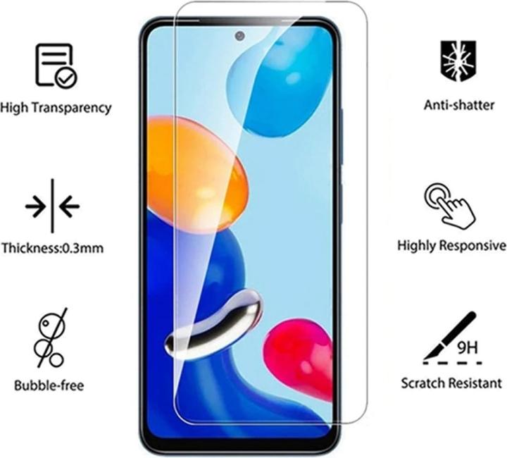 Produktbild Screenguard Xiaomi Redmi Note 11S Panzerglas Schutzfolie Case Friendly Design (1 Stück, Xiaomi Redmi Note 11S)