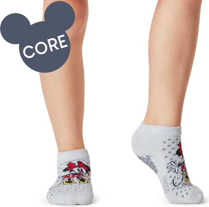 Actual product image Tavi Noir Training Socks Disney Grip Kids Low Rise M, Minnie Pack (pack of 2, M/L)