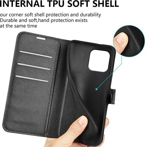 Immagine prodotto MU Classic Serie di copertine per libri in pelle Litchi (Apple iPhone 15)