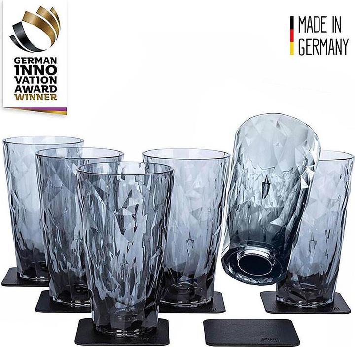 Immagine prodotto Silwy Bicchieri di plastica a calamita per bere a lungo, grigio