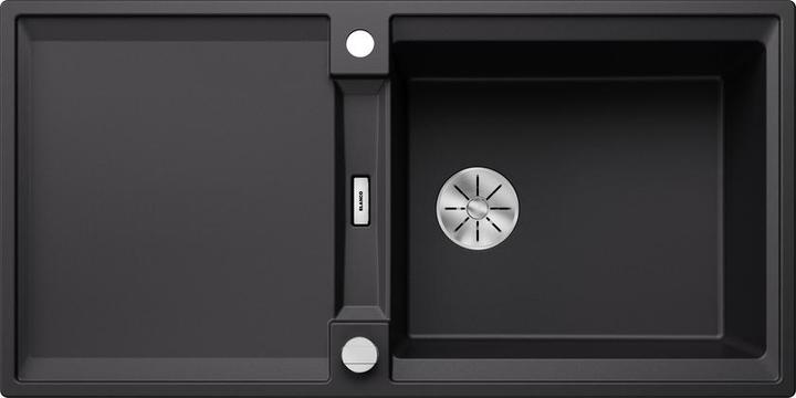 Produktbild Blanco ADIRA XL 6 S | SILGRANIT schwarz | Einbauart: Einbau von Oben | reversibel | mit Ablauffernbe (100 cm, 50 cm)