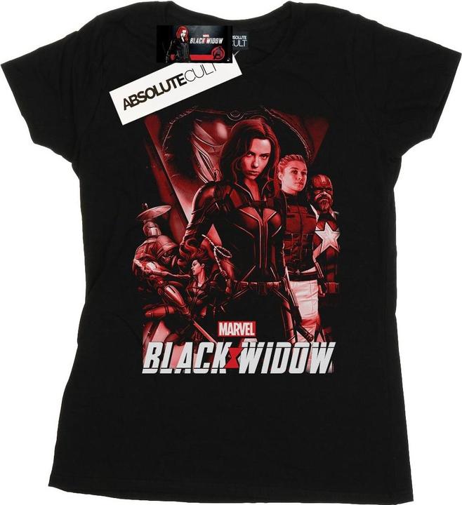 Schwarze Witwe Film Rot Gruppe Baumwolle TShirt
