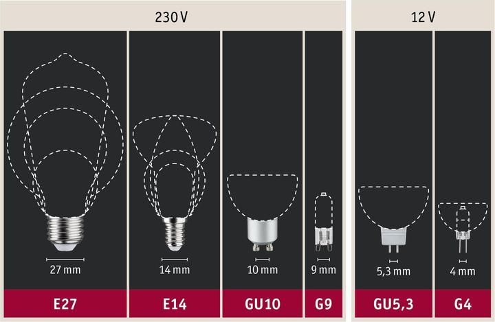 Image du produit Paulmann Source de lumière GLOW G95 E27 (E27, 4 W, 200 lm, 1 x, A)