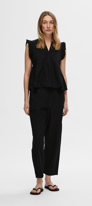 Immagine prodotto Selected Femme Pantaloni a vita alta in cotone (40)