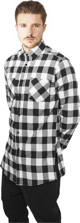 Actual product image Urban Classics Side-Zip Long Checked Flanell Shirt (S)