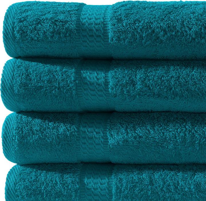 Actual product image Casativo Set of 4 towels petrol (50 x 100 cm)