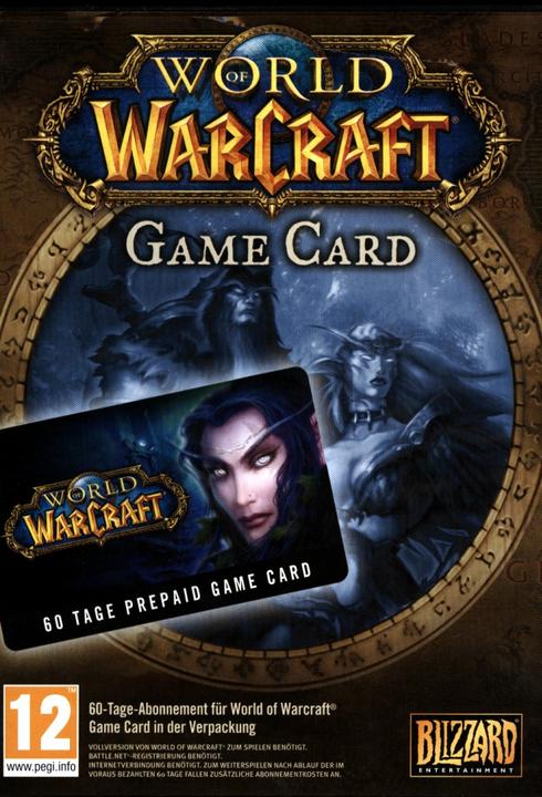 Produktbild Blizzard World of WarCraft, PrePaid Card, 60 Tage (Mac, PC, DE)