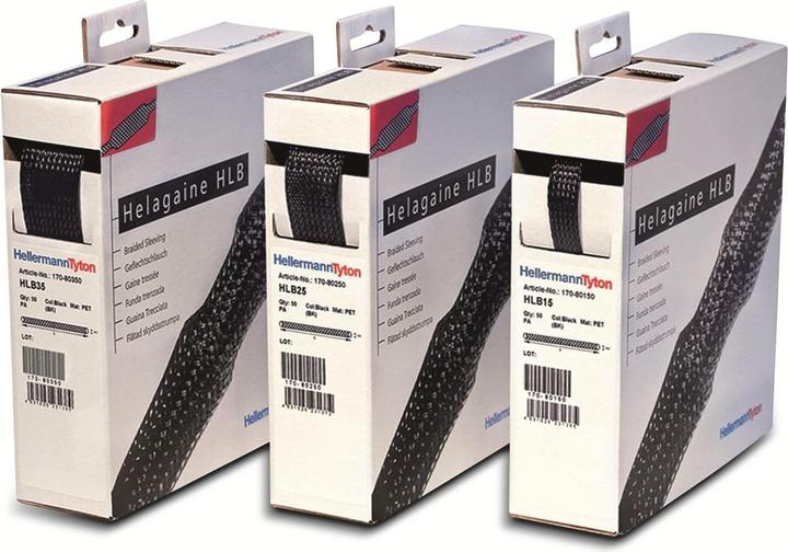 Image du produit HellermannTyton Gaine tressée extensible polyester, 40mm (Gaines pour câbles, 1000 cm)