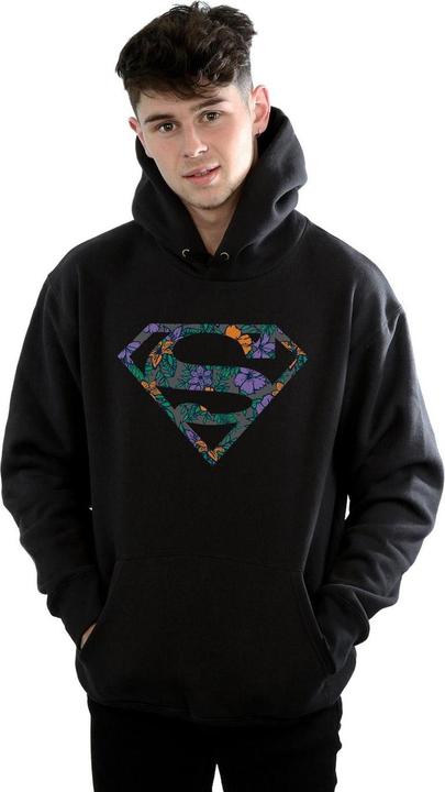Image du produit - Sweat à capuche SUPERMAN FLORAL LOGO - Homme (XXL)