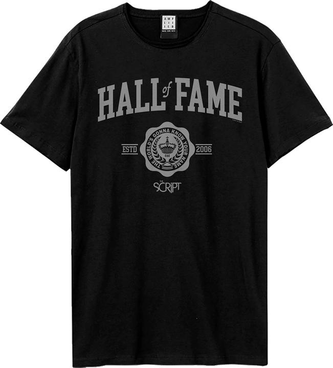 Actual product image Amplified Unisex Adult Hall Of Fame The Script T-Shirt (XS)