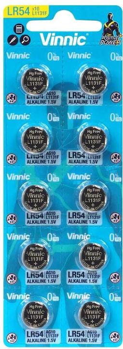 Immagine prodotto Vinnic IEC LR54 (10 pz., AG10, 83 mAh)