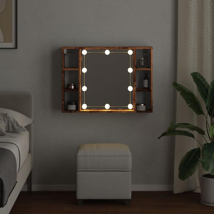 Actual product image VidaXL Mirror cabinet with LED light optics (76 x 15 x 55 cm)