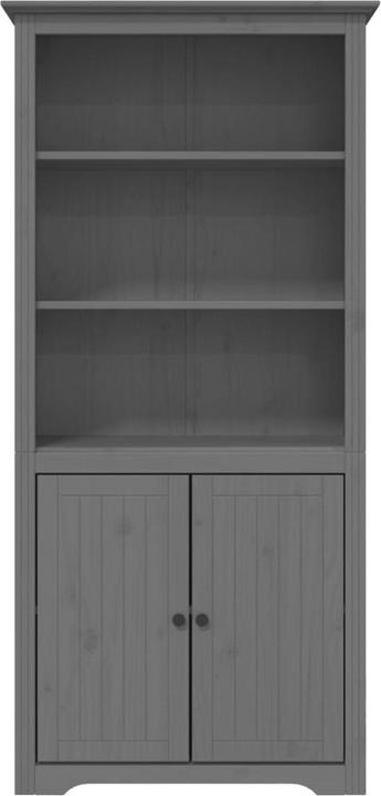 Image du produit VidaXL Bücherregal BODO Grau 80x40x172 cm Massivholz Kiefer (80 x 40 x 172 cm)