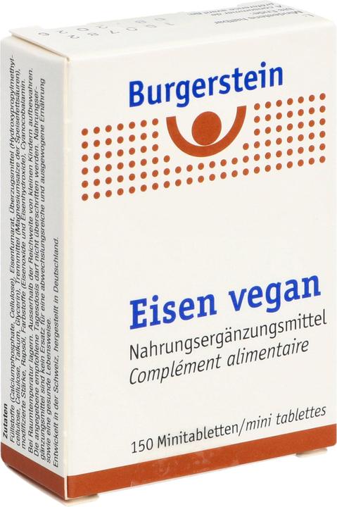 Burgerstein Eisen vegan (150 Stück, Tabletten, 115 g)