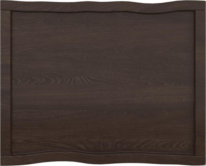 Actual product image VidaXL Tischplatte 80x60x4 cm Massivholz Eiche Behandelt (80 x 60 x 4 cm)